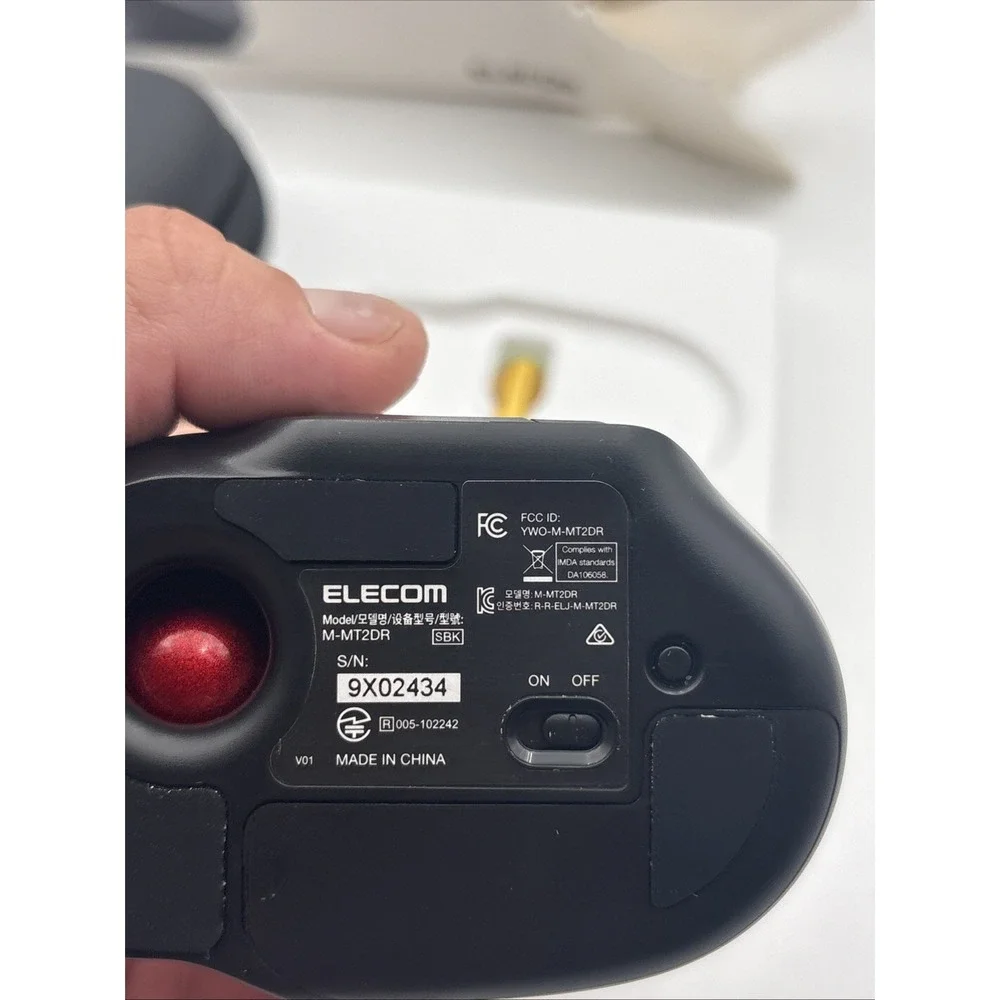 ELECOM Wireless Trackball Mouse M-MT2DRSBK S size 5-Button JP